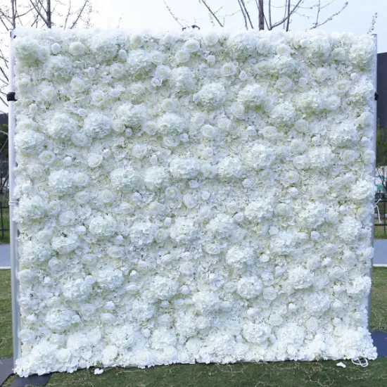 Mur de fleurs de roses artificielles, pour décoration de mariage, de fête à domicile